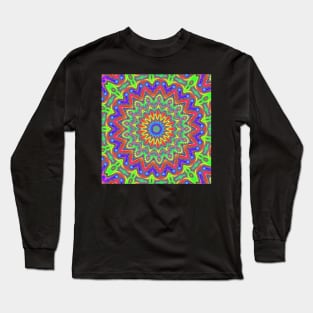 Trippy Psychedelic Acid Designs Long Sleeve T-Shirt